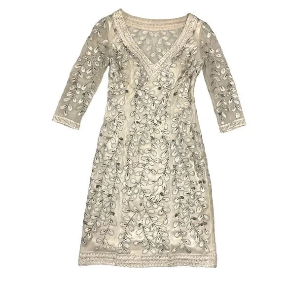 Sue Wong Dresses | Vintage Sue Wong Nocturne Appliqu Ivory White Lace Formal Wedding Prom Dress | Color: White | Size: 0 | Beckygal's Closet